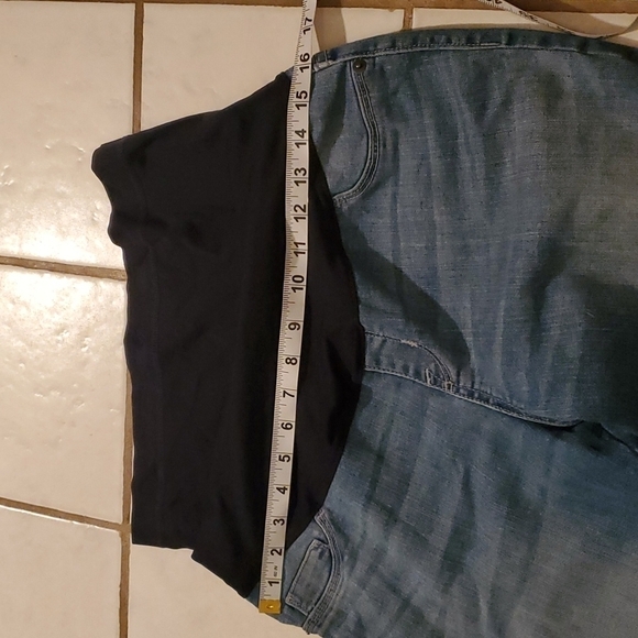 Liz Lange Maternity Jeans Womens Size S Jeggings Distressed Denim - Picture 10 of 12